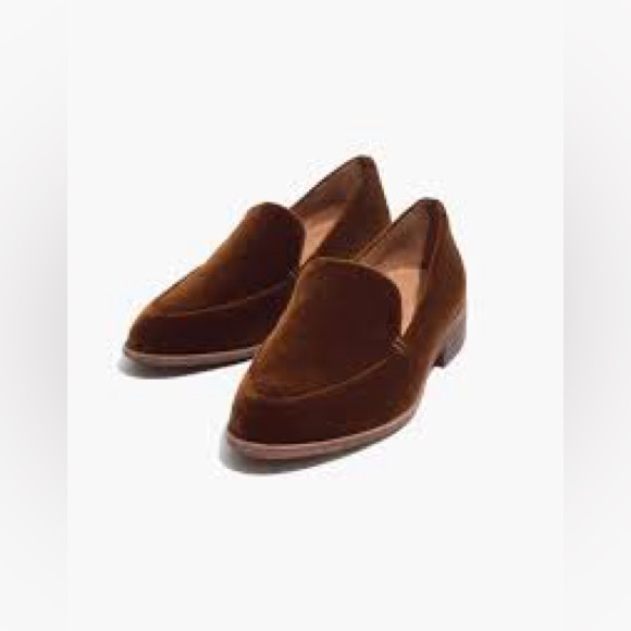 Madewell Shoes - Madewell France Burnished Brown Cedar Loafer in Velvet Size 10